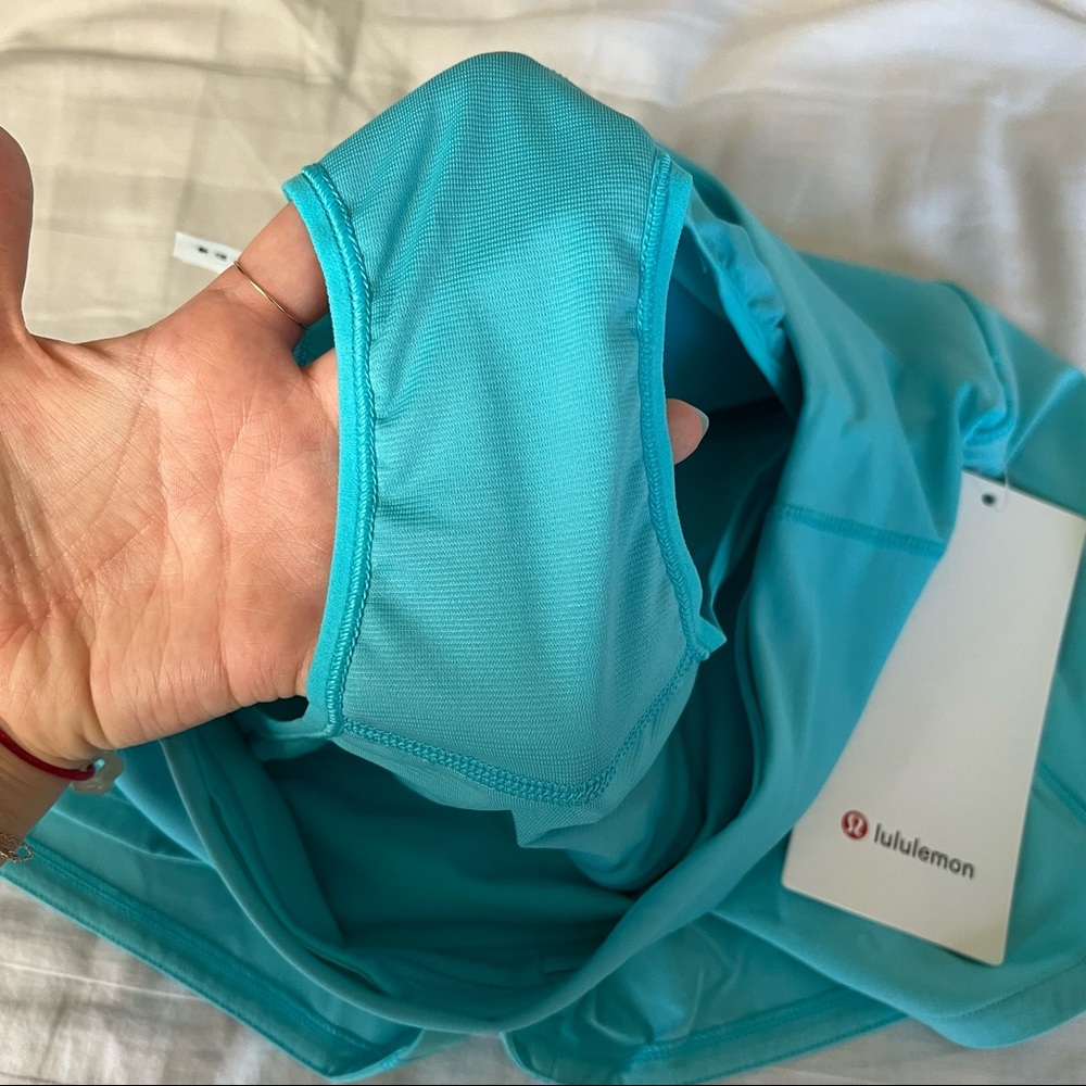 Lululemon electric turquoise speed up shorts high rise 2.5” inseam - Picture 7 of 10